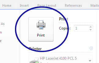 Image result for word Print