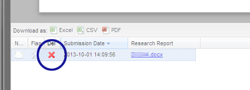 JotForm screenshot showing how to delete submissions