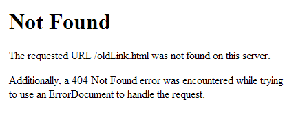 Google Chrome screenshot of a standard 404 error message