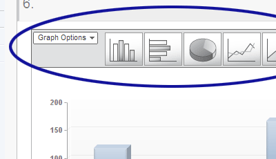 Qualtrics screenshot showing some of the option to customize a graph